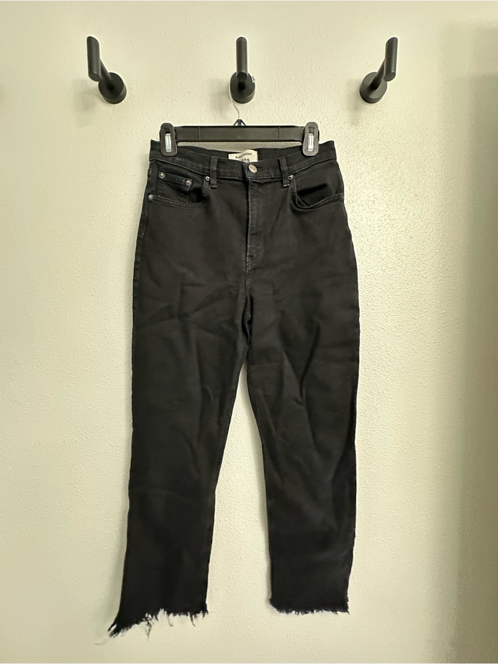 Reformation Black Straight Leg Women's Jeans